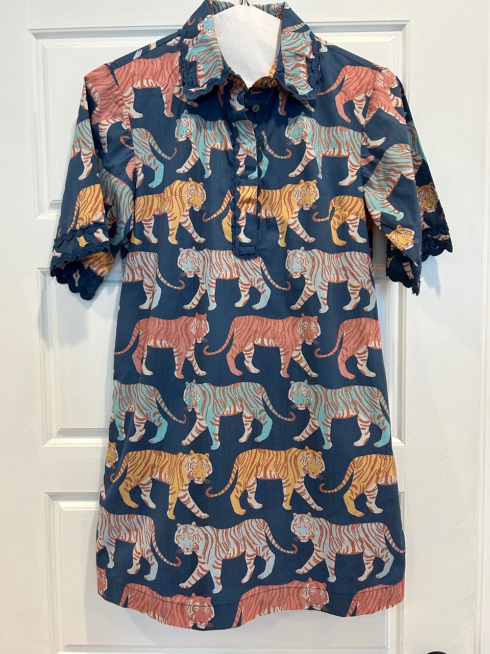 Oliphant Dress with Multicolor Tiger Print - size XS